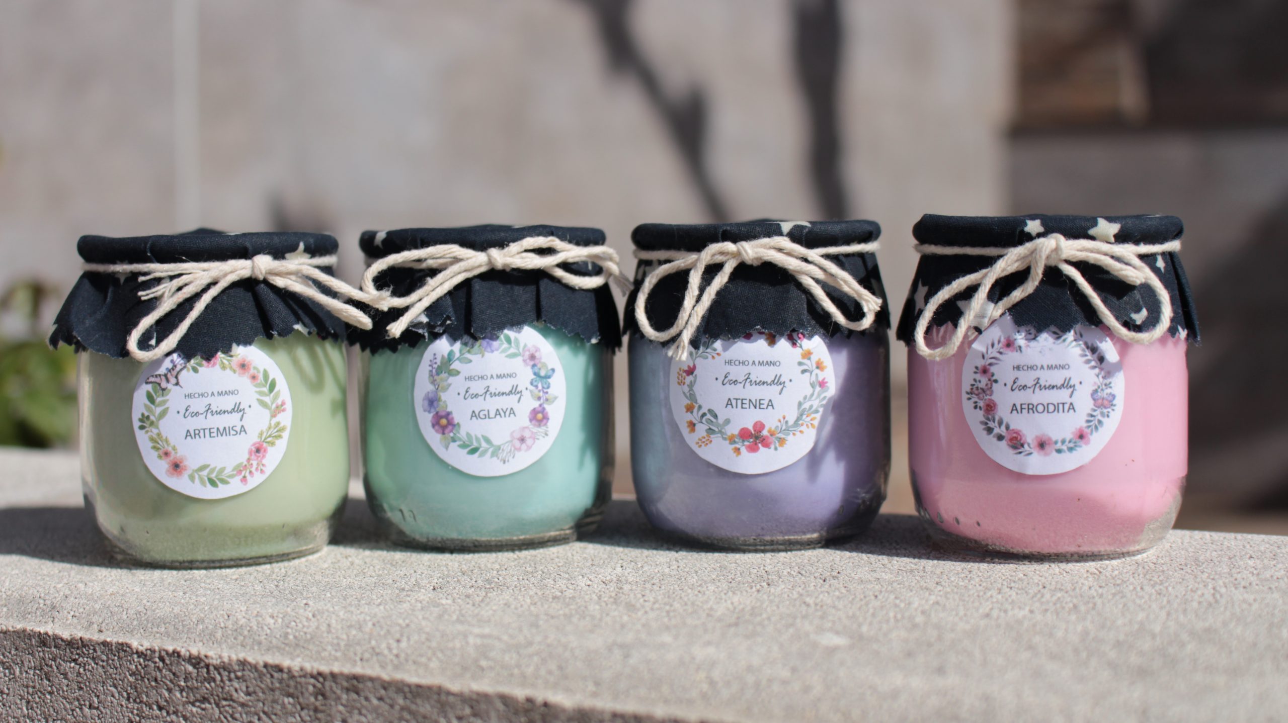 pack 4 velas aromaterapia