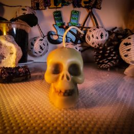 vela calavera halloween Vela decorativa de calavera para halloween