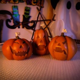 velas calabazas talladas de halloween Velas de calabazas talladas Halloween